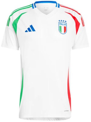Italy maglia da trasferta uniforme da calcio seconda maglia sportiva da uomo del kit da calcio per l'Euro Cup 2024
